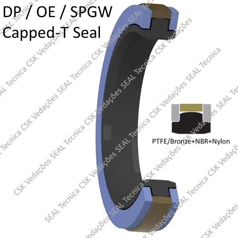 GAXETA SPGW NBR + PTFE+B + POM  115 X 140 X 15,8