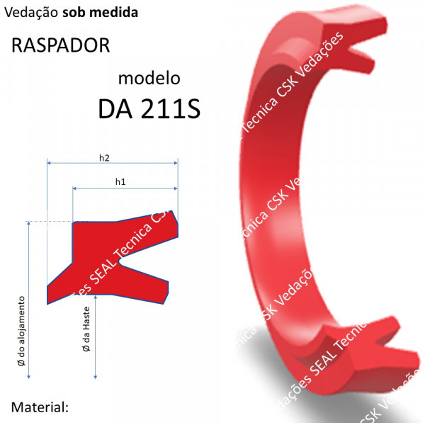 VEDAÇÃO SOB MEDIDA MODELO DA 211S