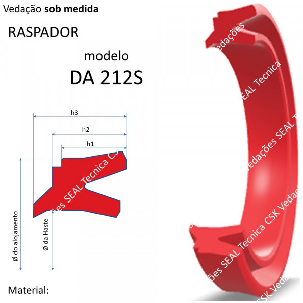 VEDAÇÃO SOB MEDIDA MODELO DA 212S