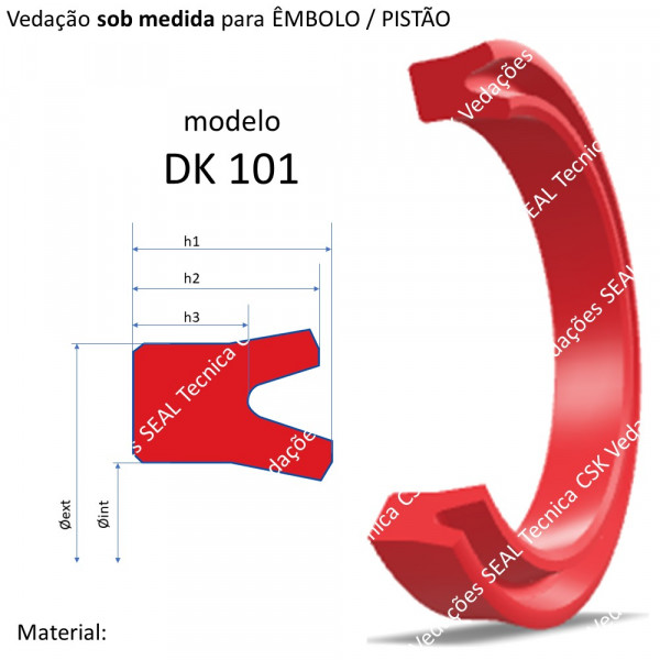 VEDAÇÃO SOB MEDIDA MODELO DK 101