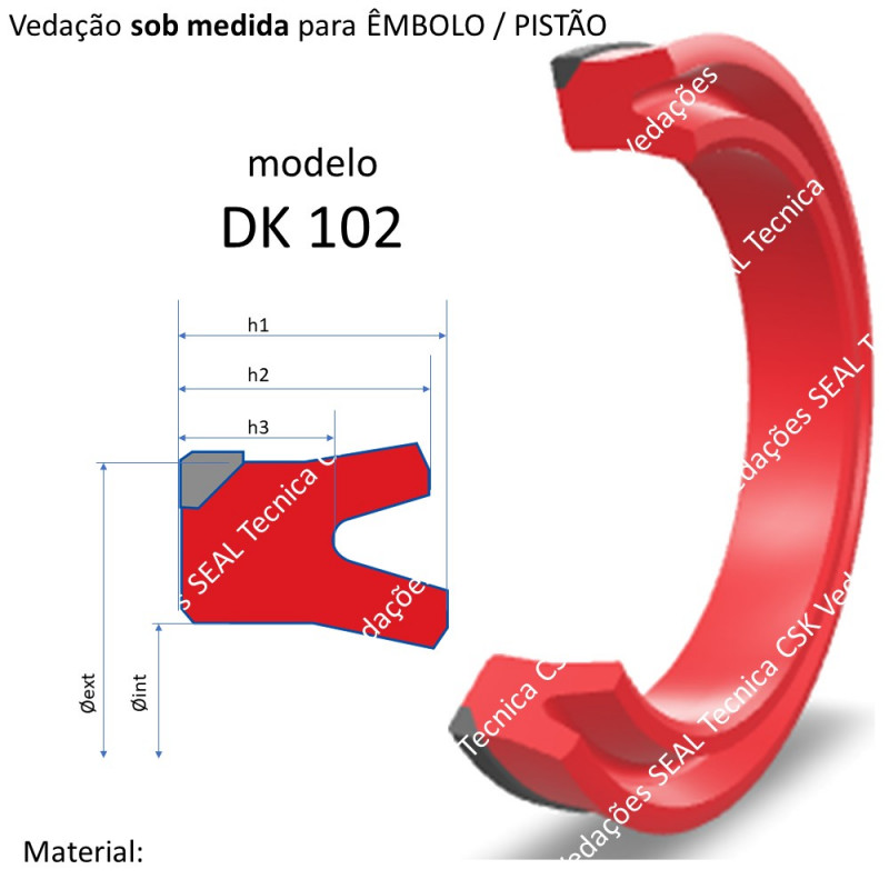VEDAÇÃO SOB MEDIDA MODELO DK 102