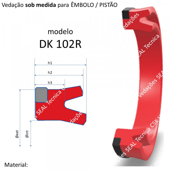 VEDAÇÃO SOB MEDIDA MODELO DK 102R